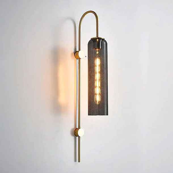 Smokey Long Glass Wall Light