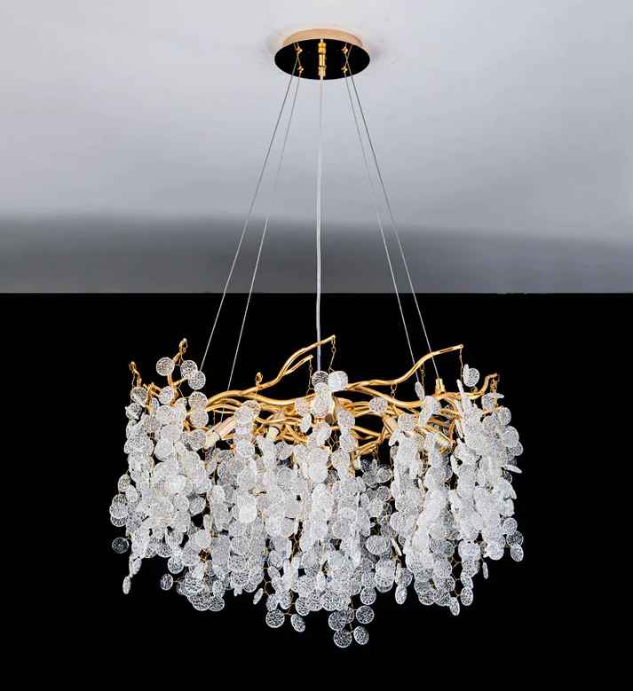 Long Crystal Led Chandelier