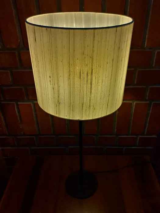 Cylindrical Banana Fibre Floor Lamp