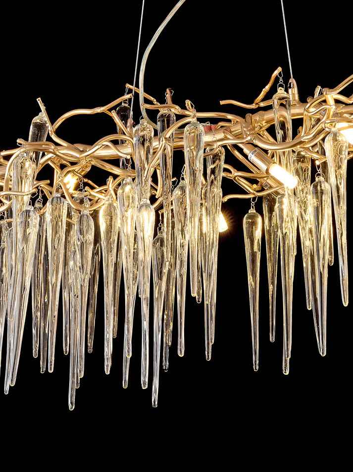 Modern French Branch Chandelier