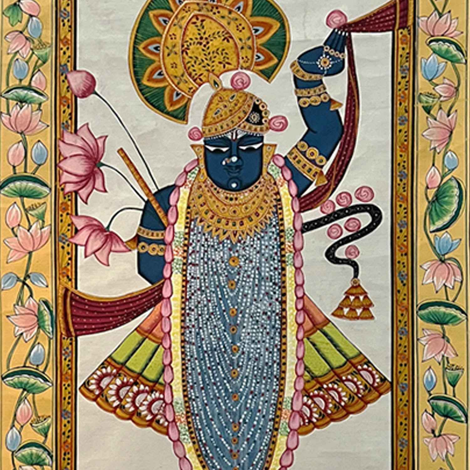 The Handmade Lord Shrinathji Painting