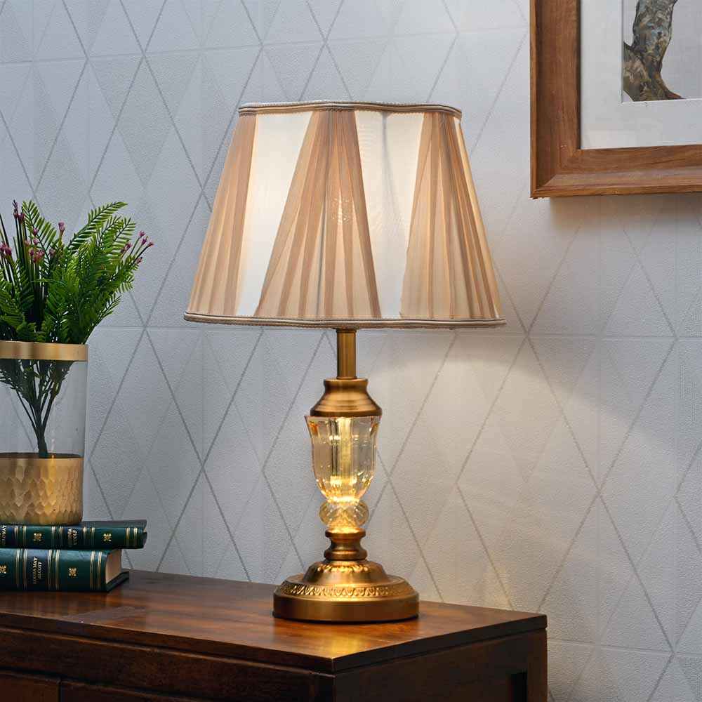 Olivia Crystal Dual LED Table Lamp