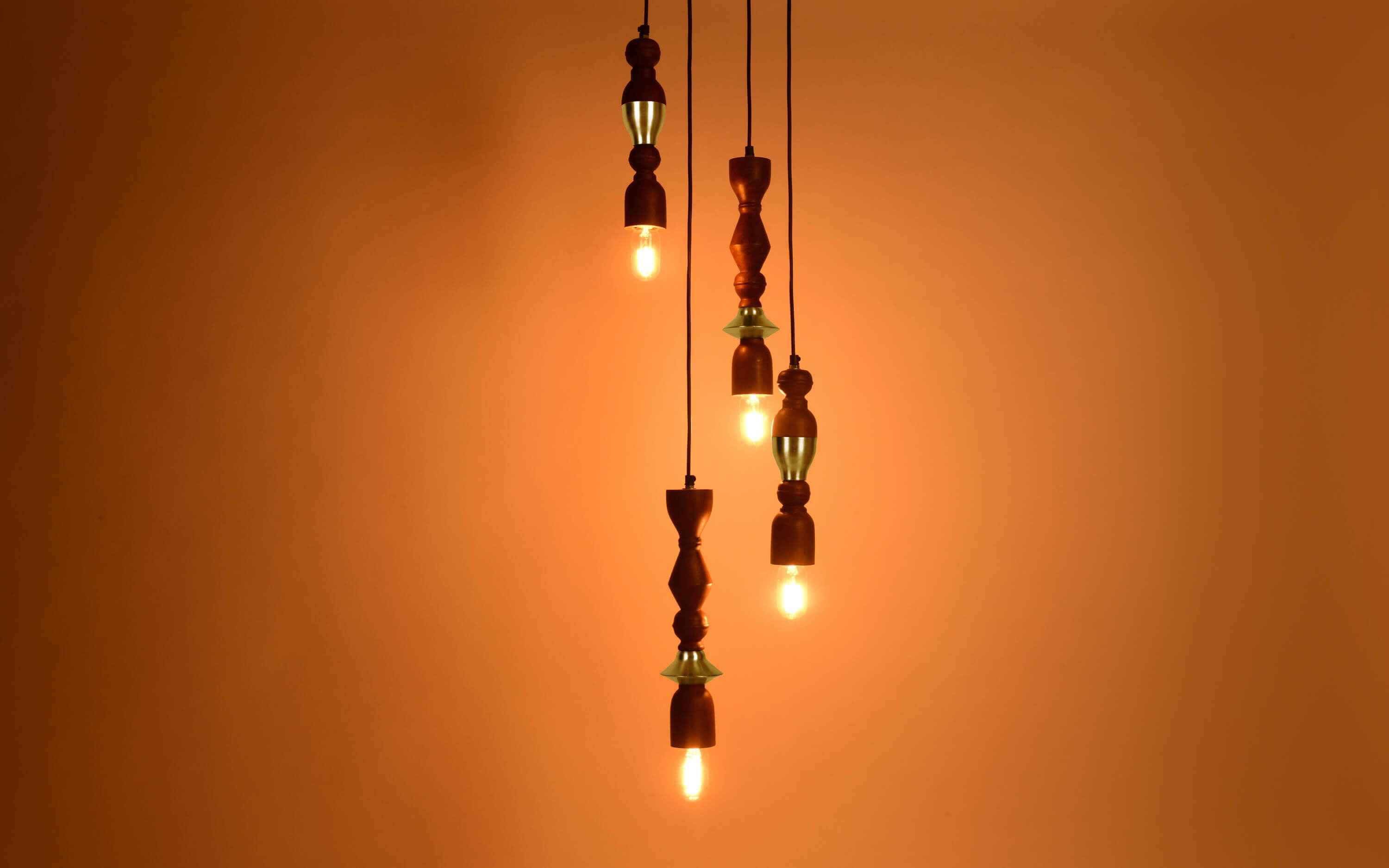 Jodha Gold Cluster Hanging Lamp