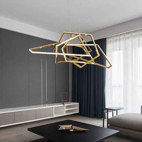 Polygonal LED Chandelier