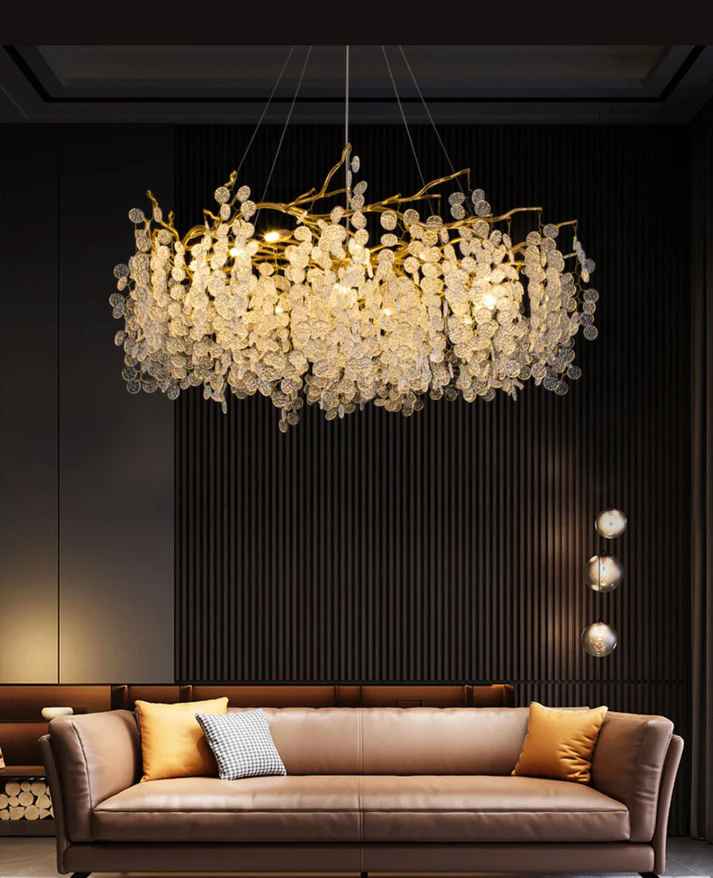 Long Crystal Led Chandelier