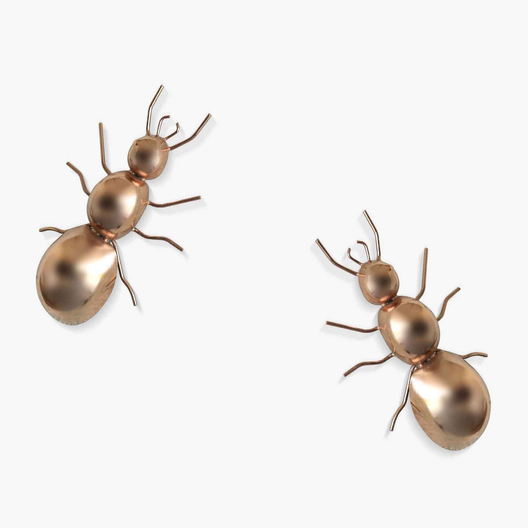 Ant Wall Decor Copper Small Set Of 2