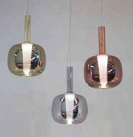 Gold Glass Led Pendant Lamp