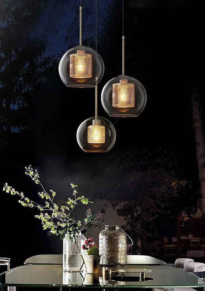 Round Transparent Pendant Light