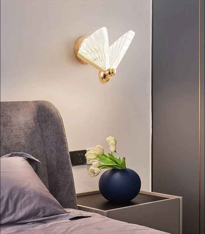 Acrylic Butterfly Wall Light