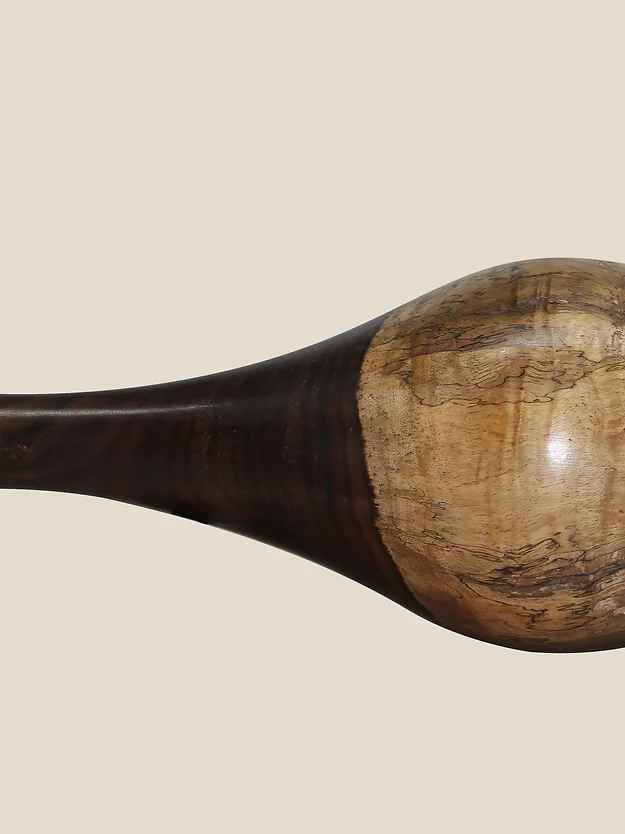 Rosewood Flower Vase Pear Shaped