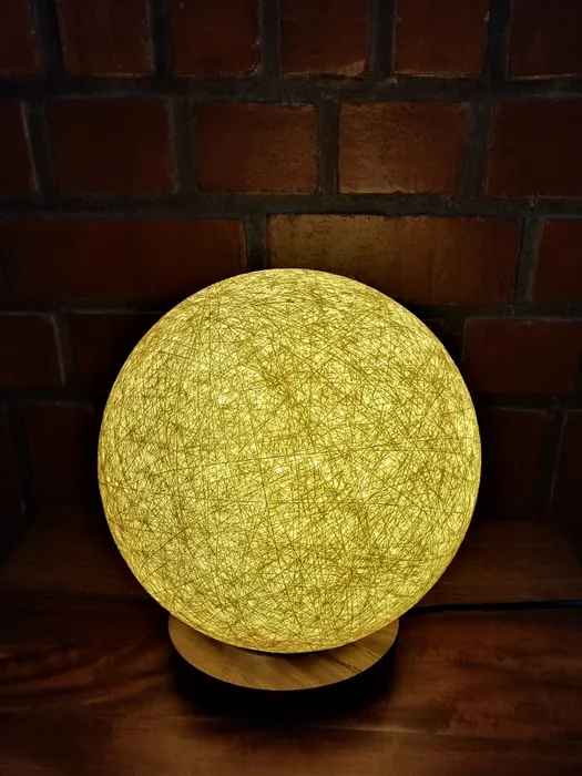 Table Lamp Ball- Ivory Thread