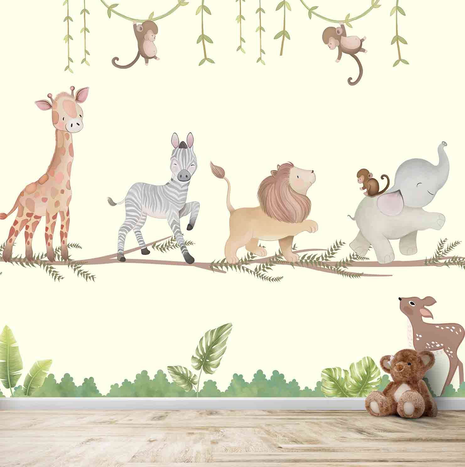 Dogs Faces Theme For Kids Room