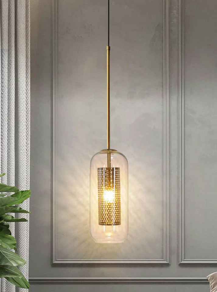 Long Transparent Pendant Light