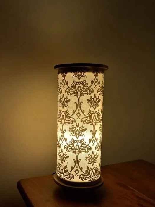 Floral Hand Print Table Lamp