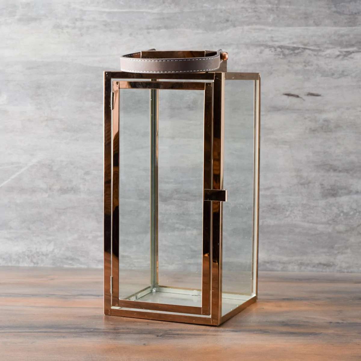 Ayden Rose Gold Lantern - Large