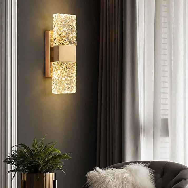 Rectangle Crystal Wall Sconce