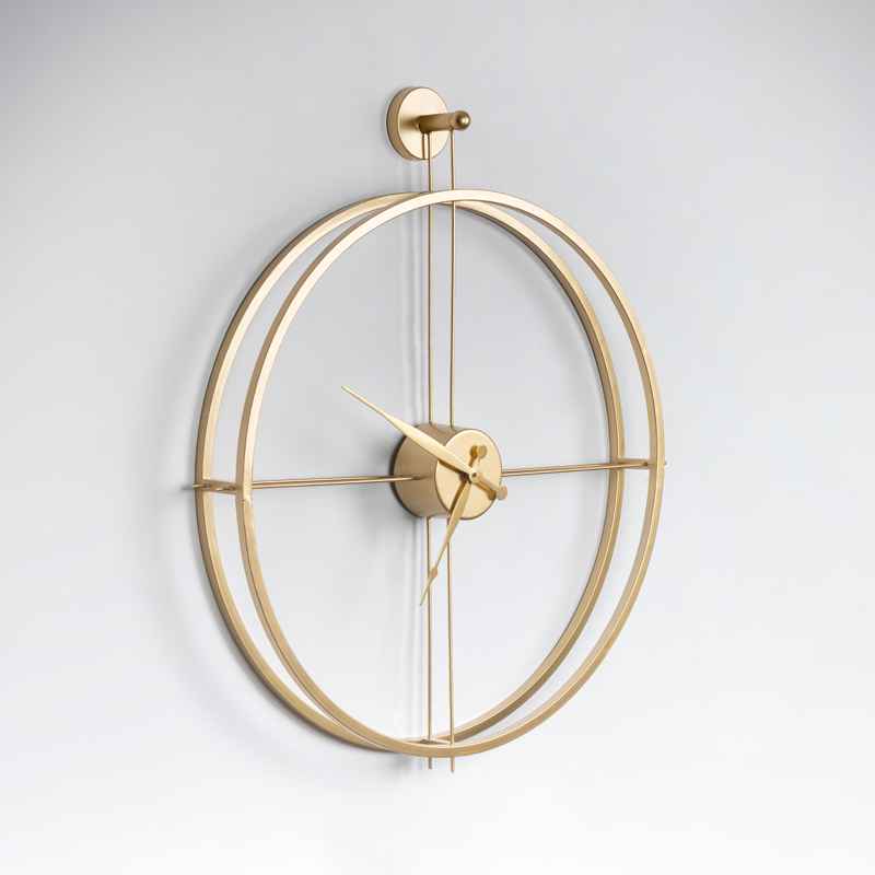 Gold Round Wall Clock