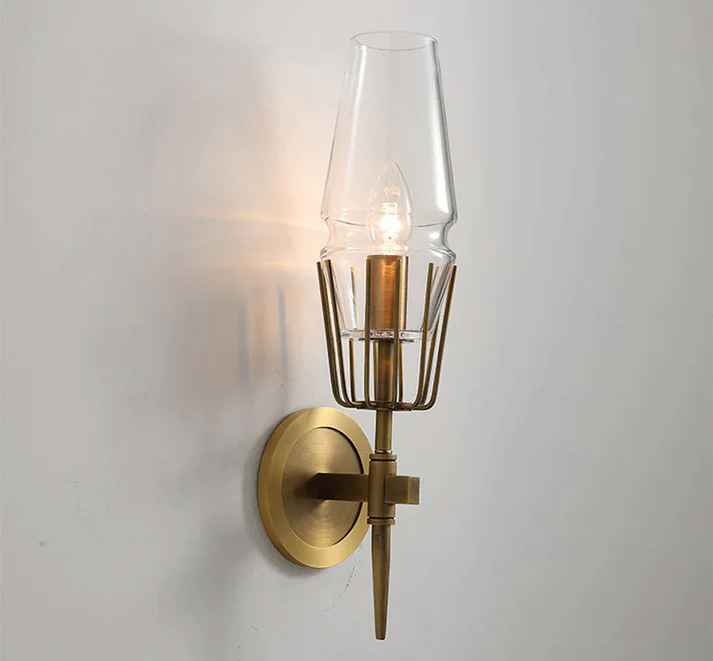 Clear Glass Wall Light