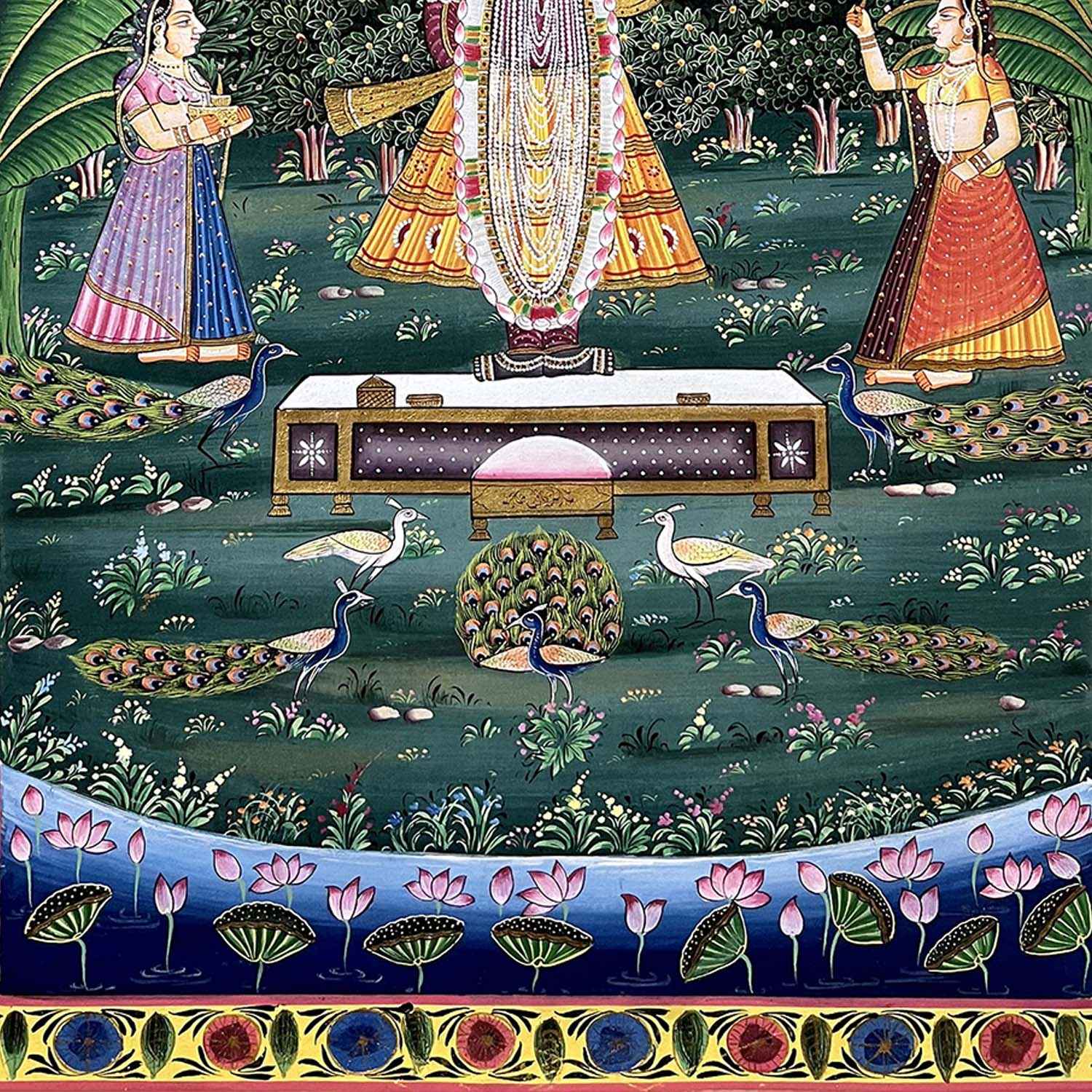 Shrinathji Devotees & Peacocks