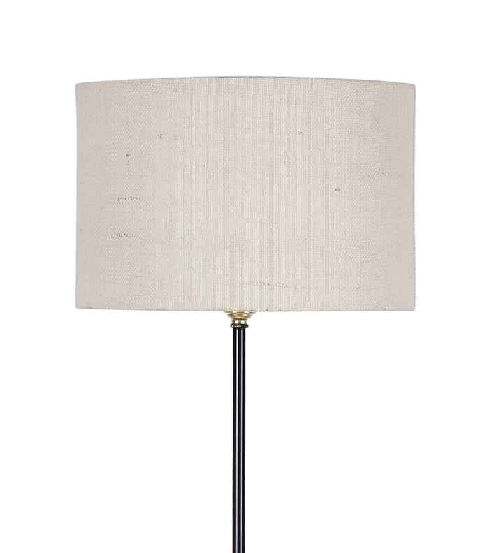 Metal Floor Lamp with Gold Base and Shade