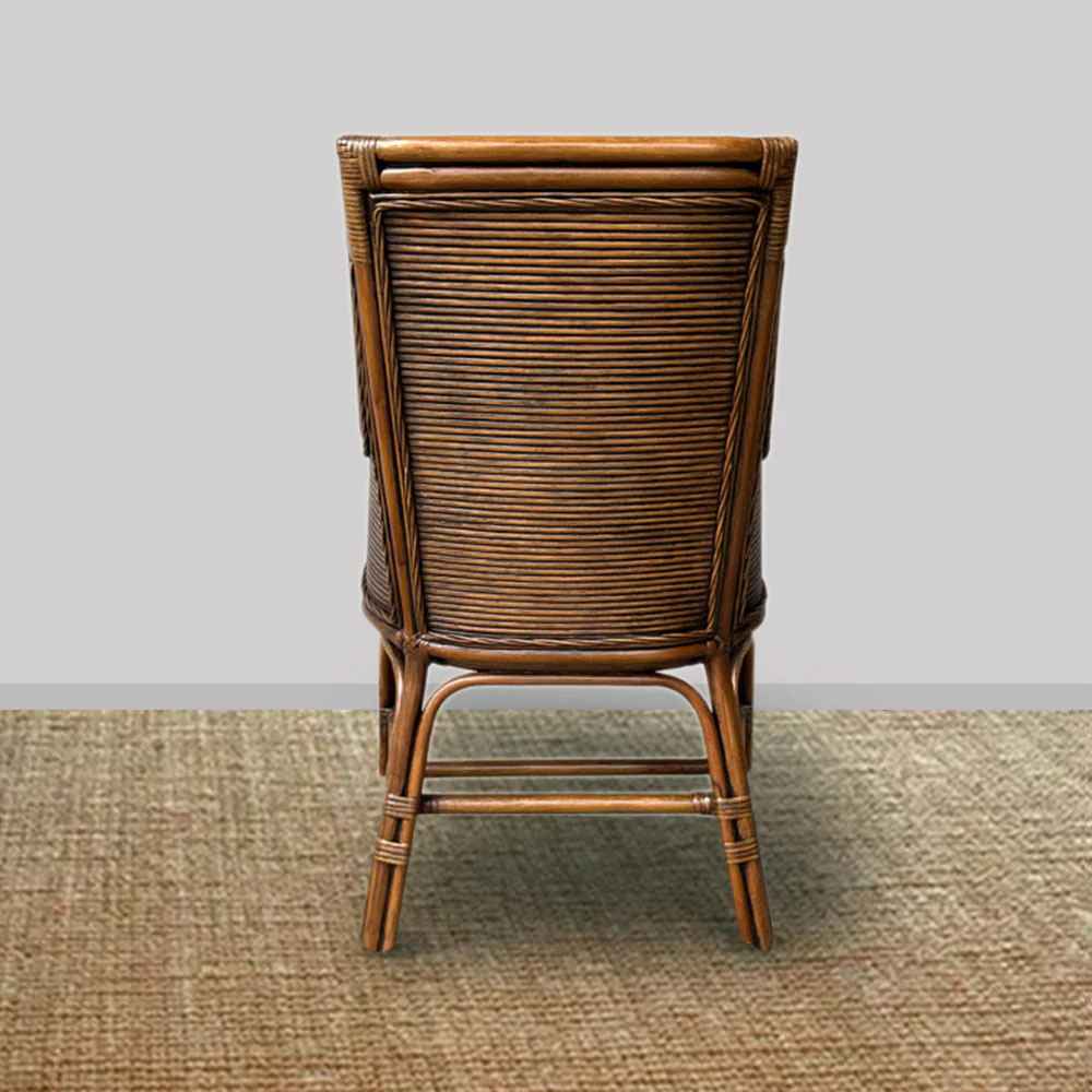 Driftwood Rattan Carver - 4 Chair Set in Brown Wash