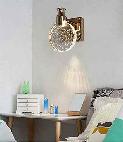 Acrylic Gold Led Wall Lamp