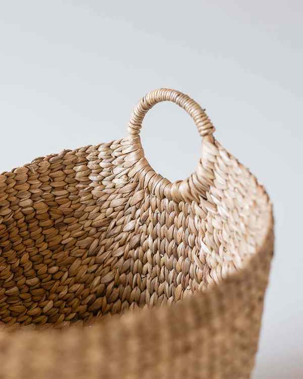 Curved Wicker Basket