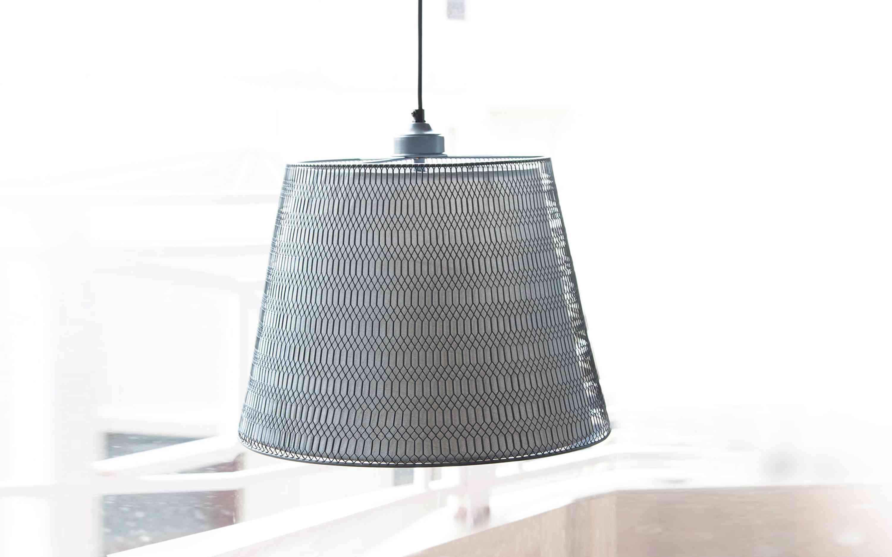 Rhombus Hanging Lamp Grey