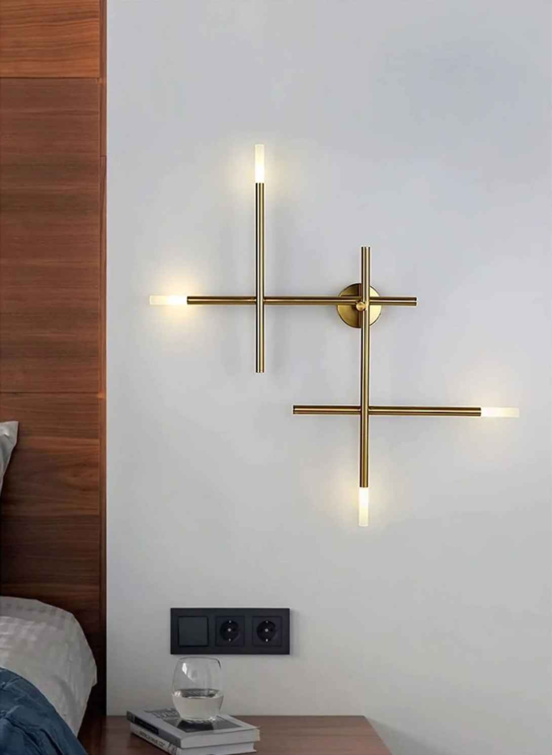 4 Led Electroplated Wall Art Light