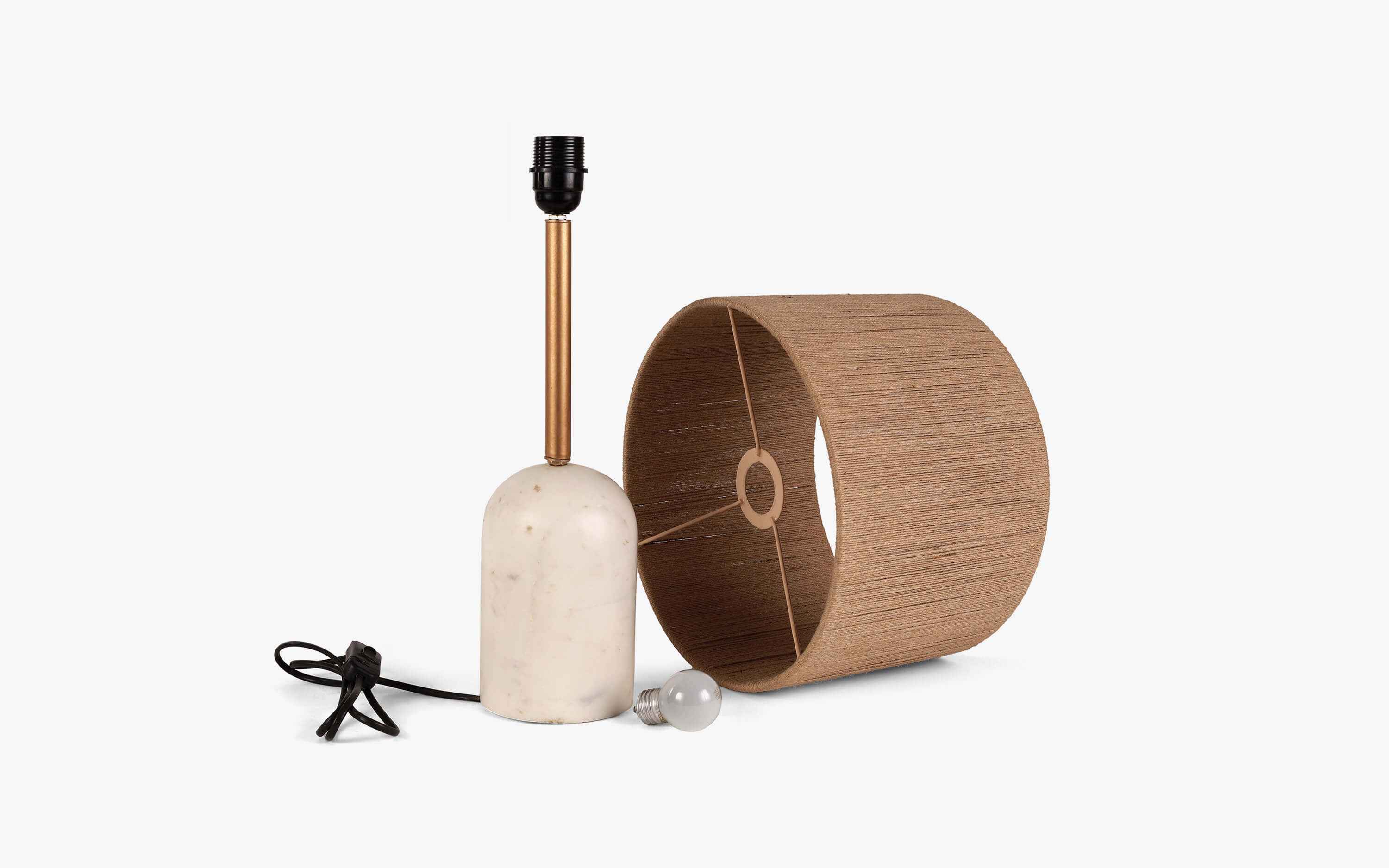 Cusp Sisal Fiber Table Lamp