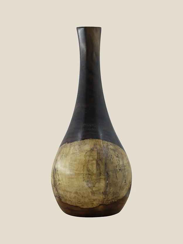 Rosewood Flower Vase Pear Shaped