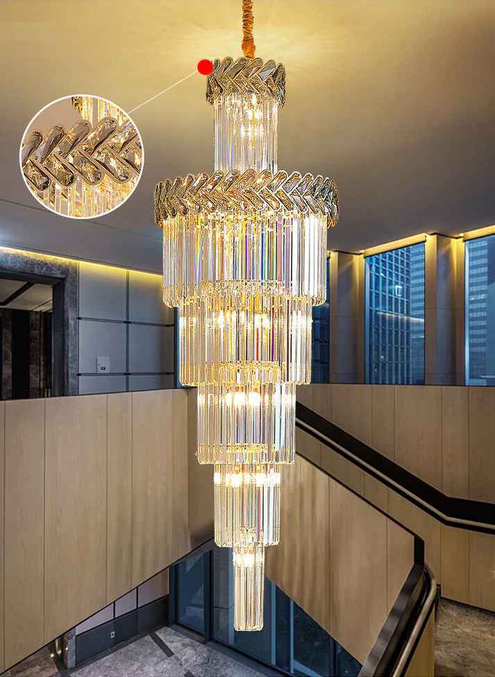 Modern Minimalist K9 Crystal Chandelier