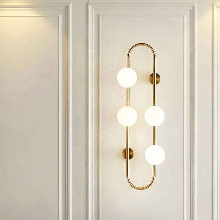 4 Light Gold Wall Light