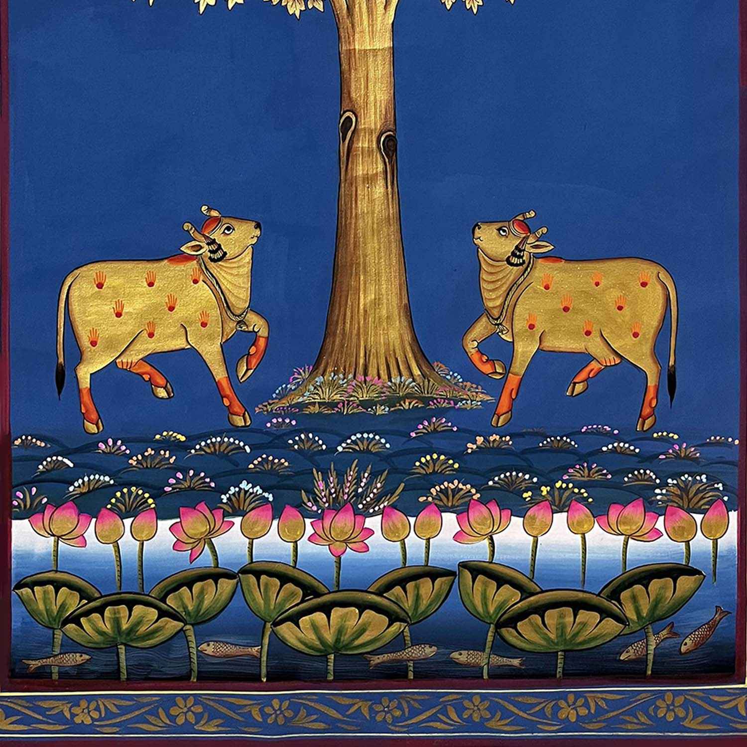 Golden Tree & Cows