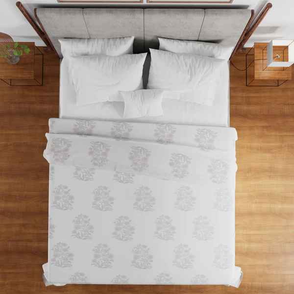 Grey Mullet Digital Printed Bedding Set