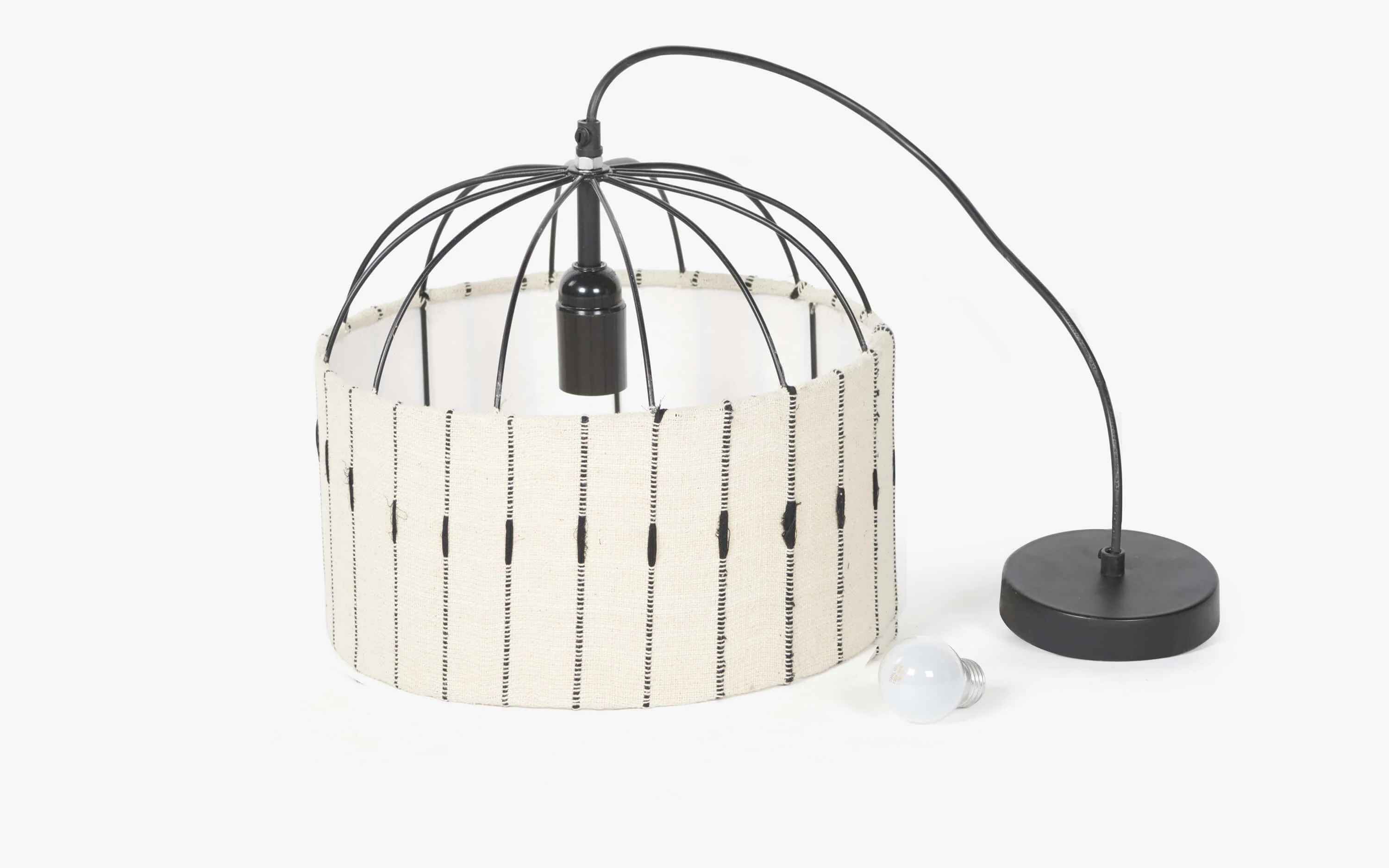 Antz Hanging Lamp Drum Black