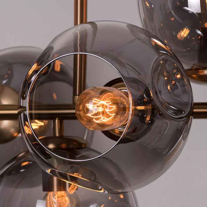 Smoky Glass Chandelier