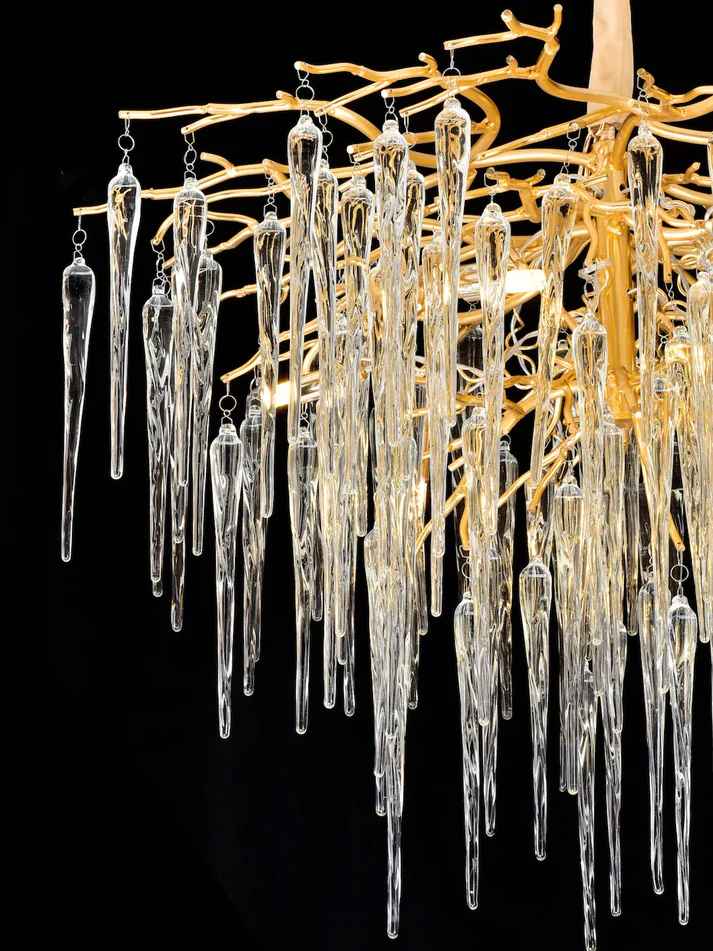 Modern French Branch Chandelier