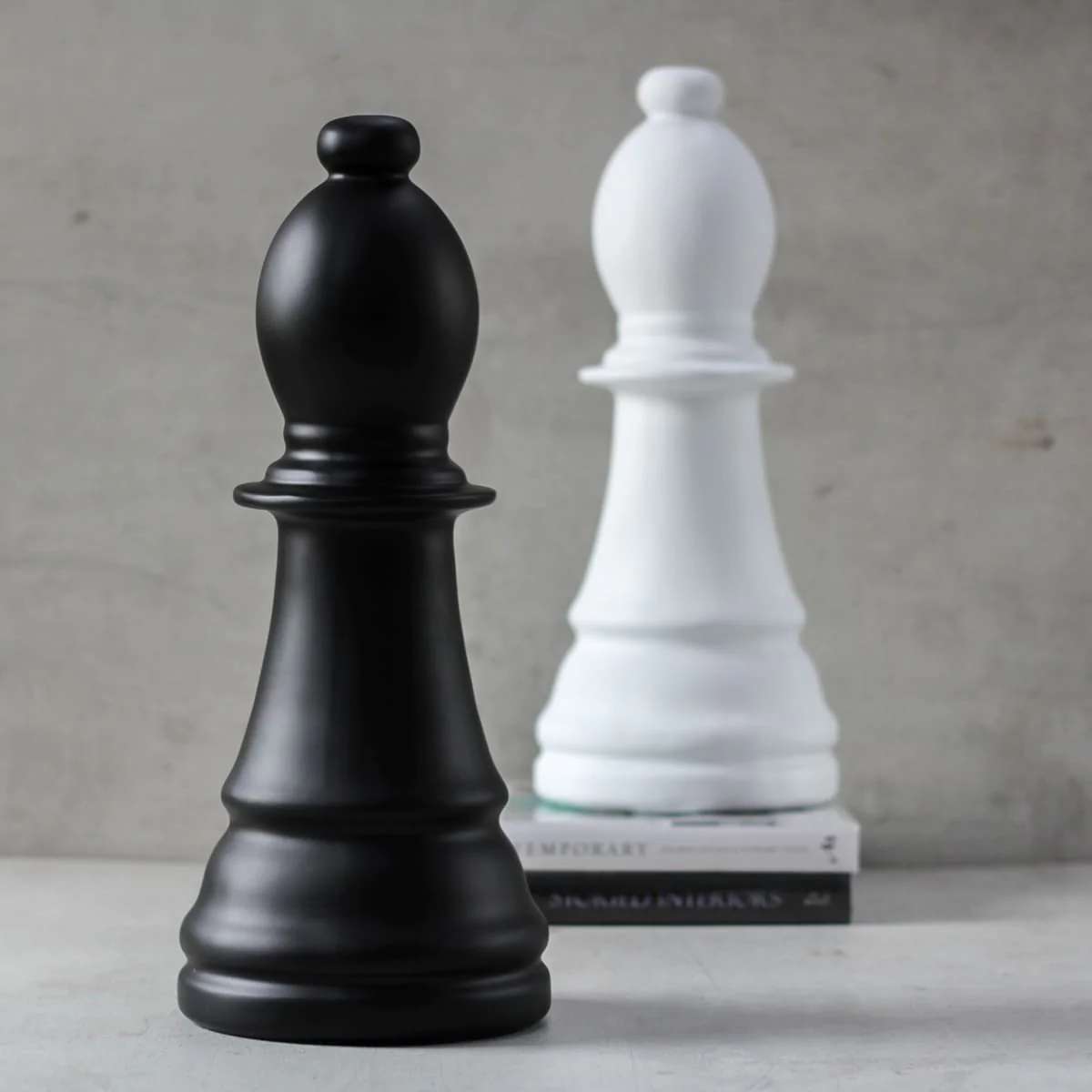 Chess Bishop Sculpture - Black