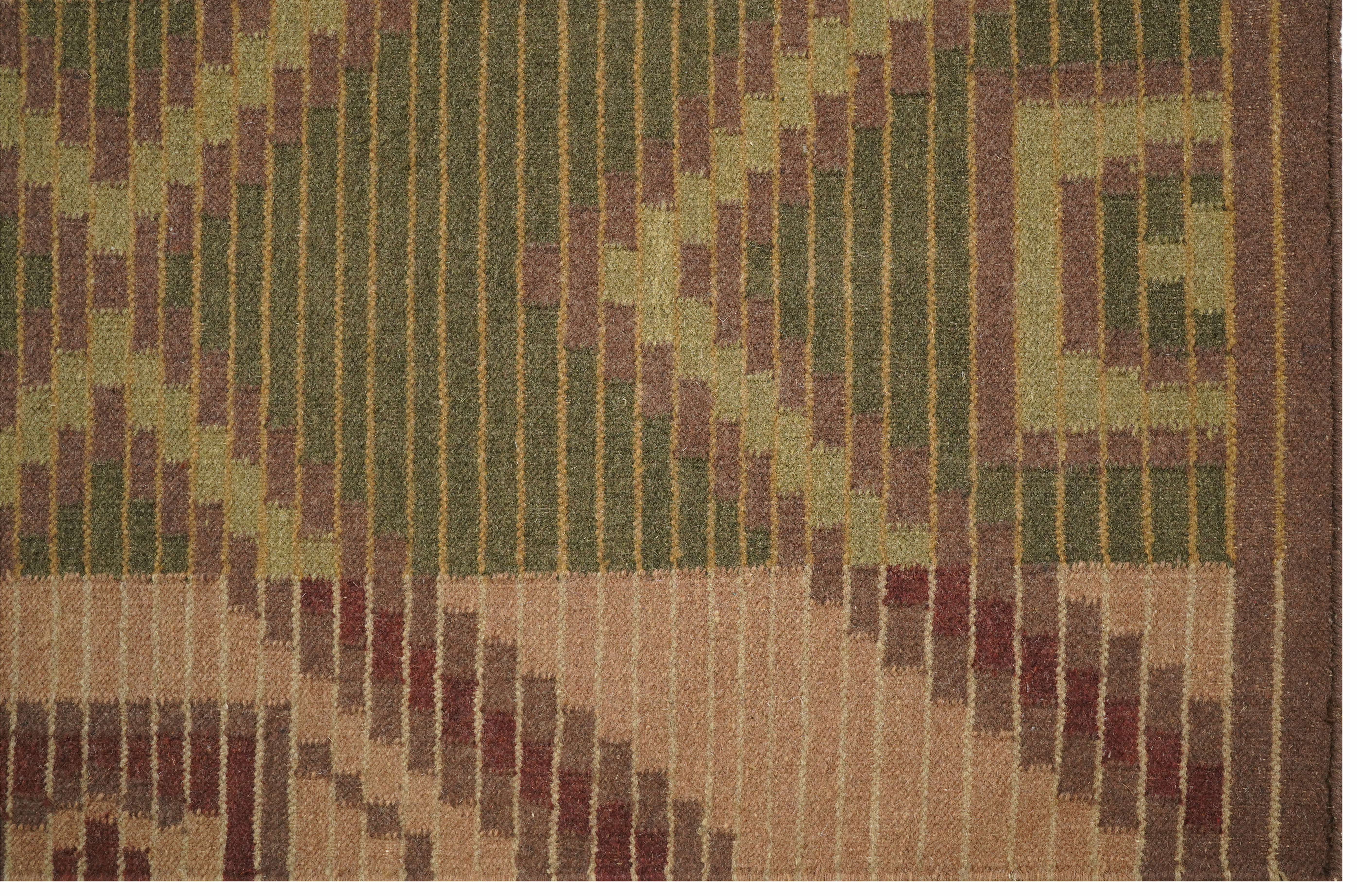 GREEN BLOCK KILIM RUG