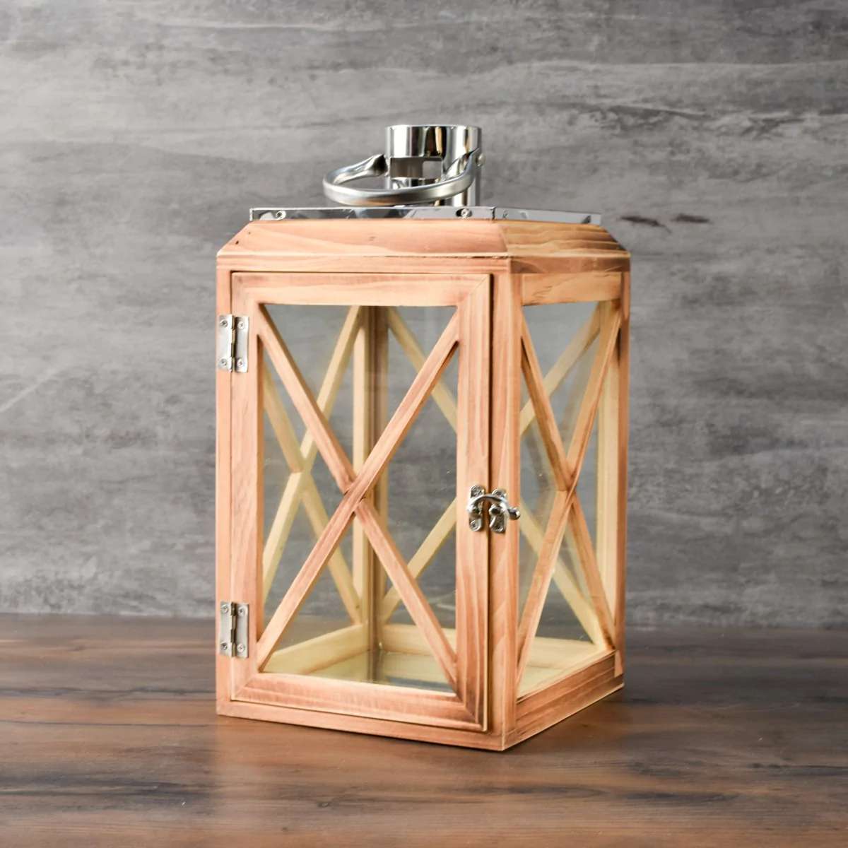 Yates Wooden Lantern - Large