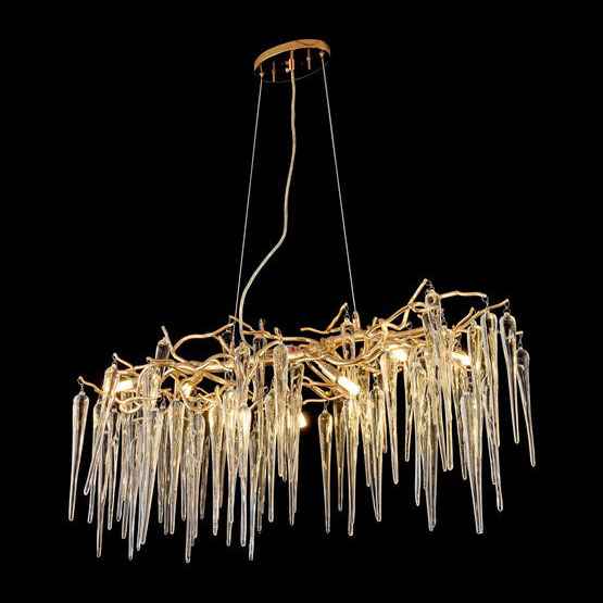 Luxury Modern Crystal Double Height Chandelier