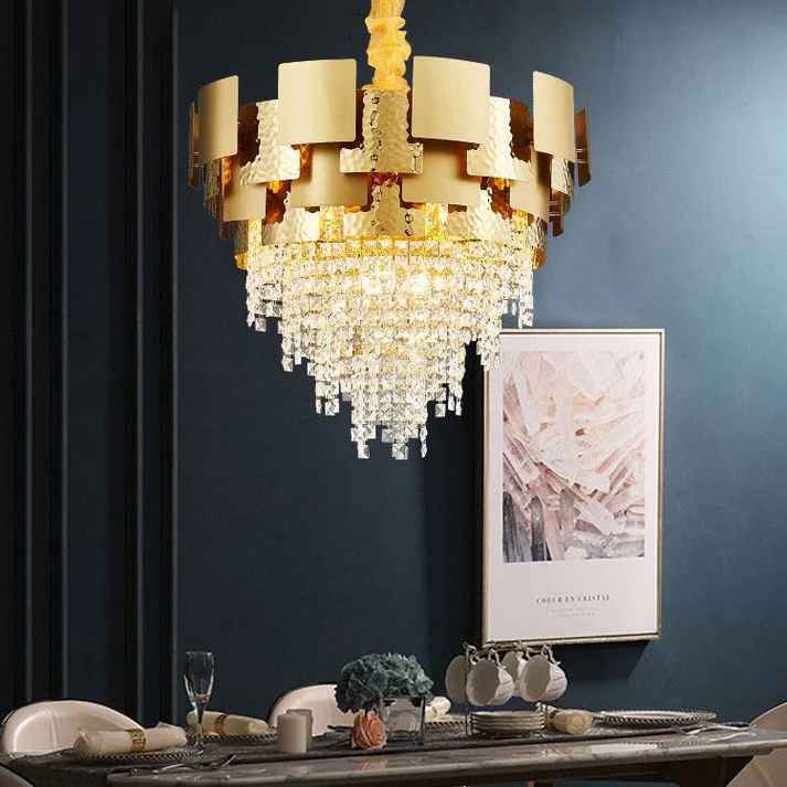 Gold Plated Led Chandelier