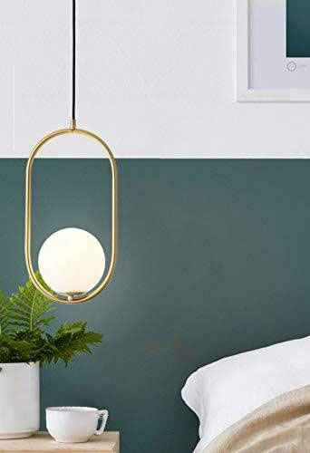 Gold Frosted Ball Pendant Lamp