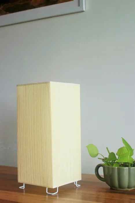 Square Ivory Table Lamp