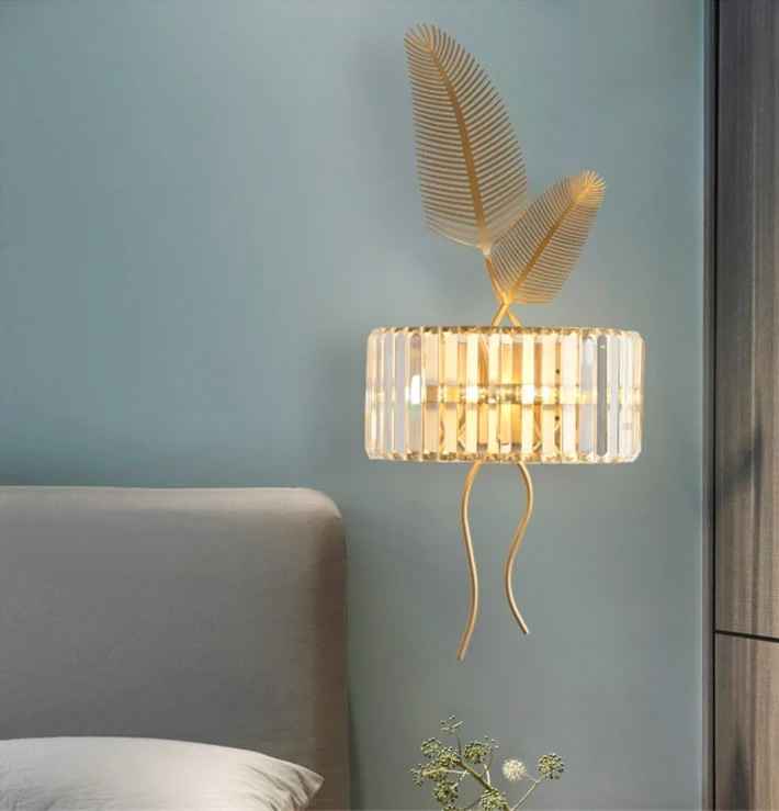 Nordic Palm Leaf Wall Lamp