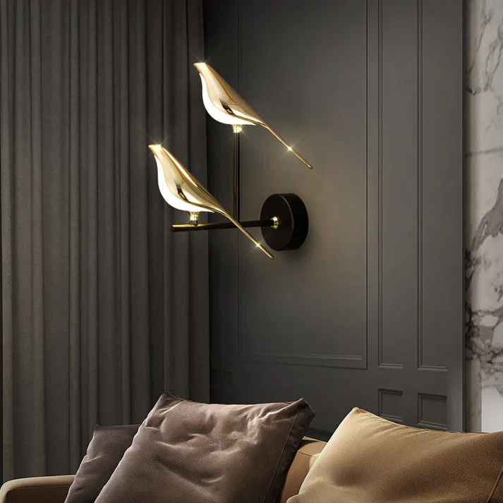 2 Bird Wall Light