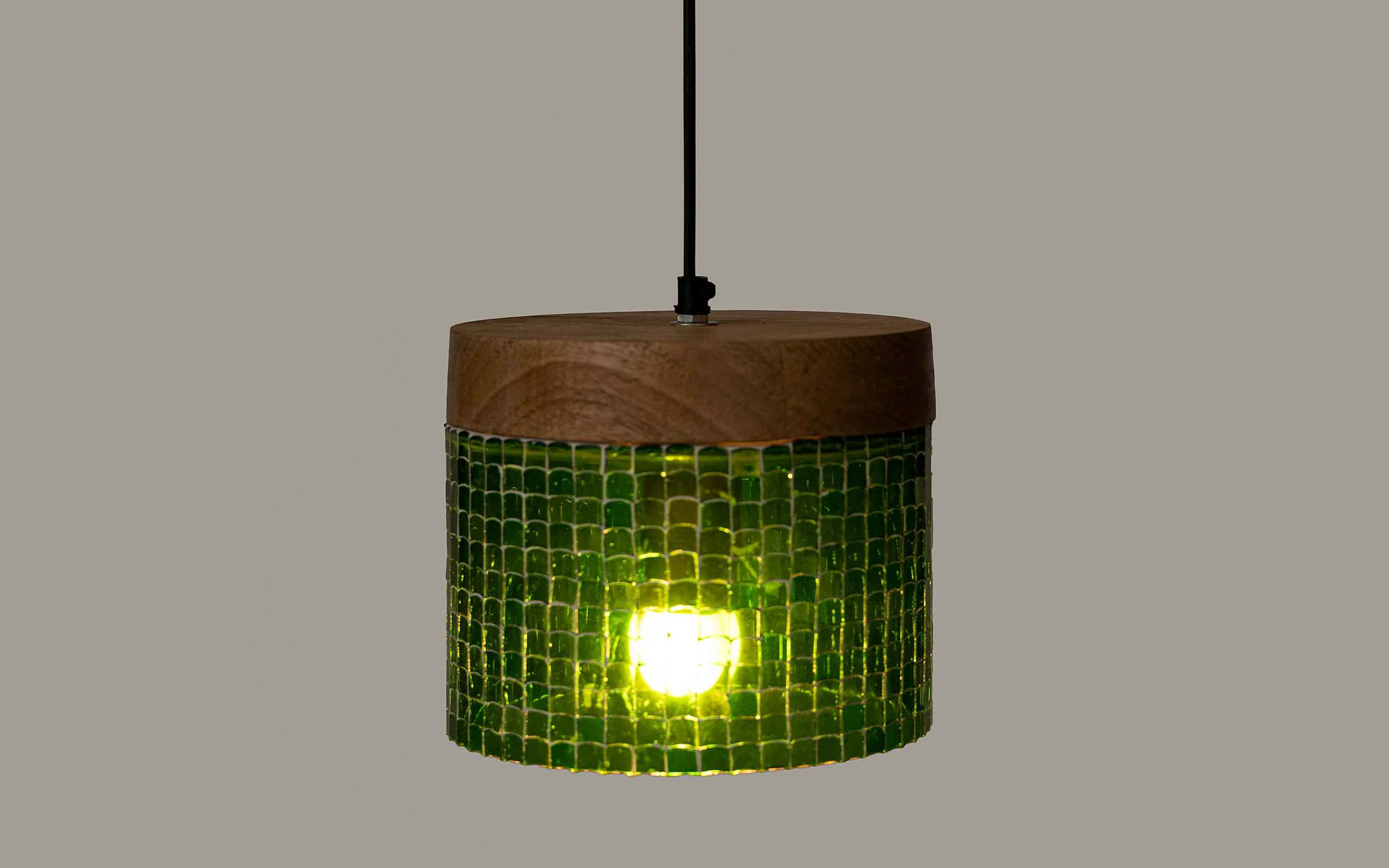 Freedom Squat Green Hanging Lamp