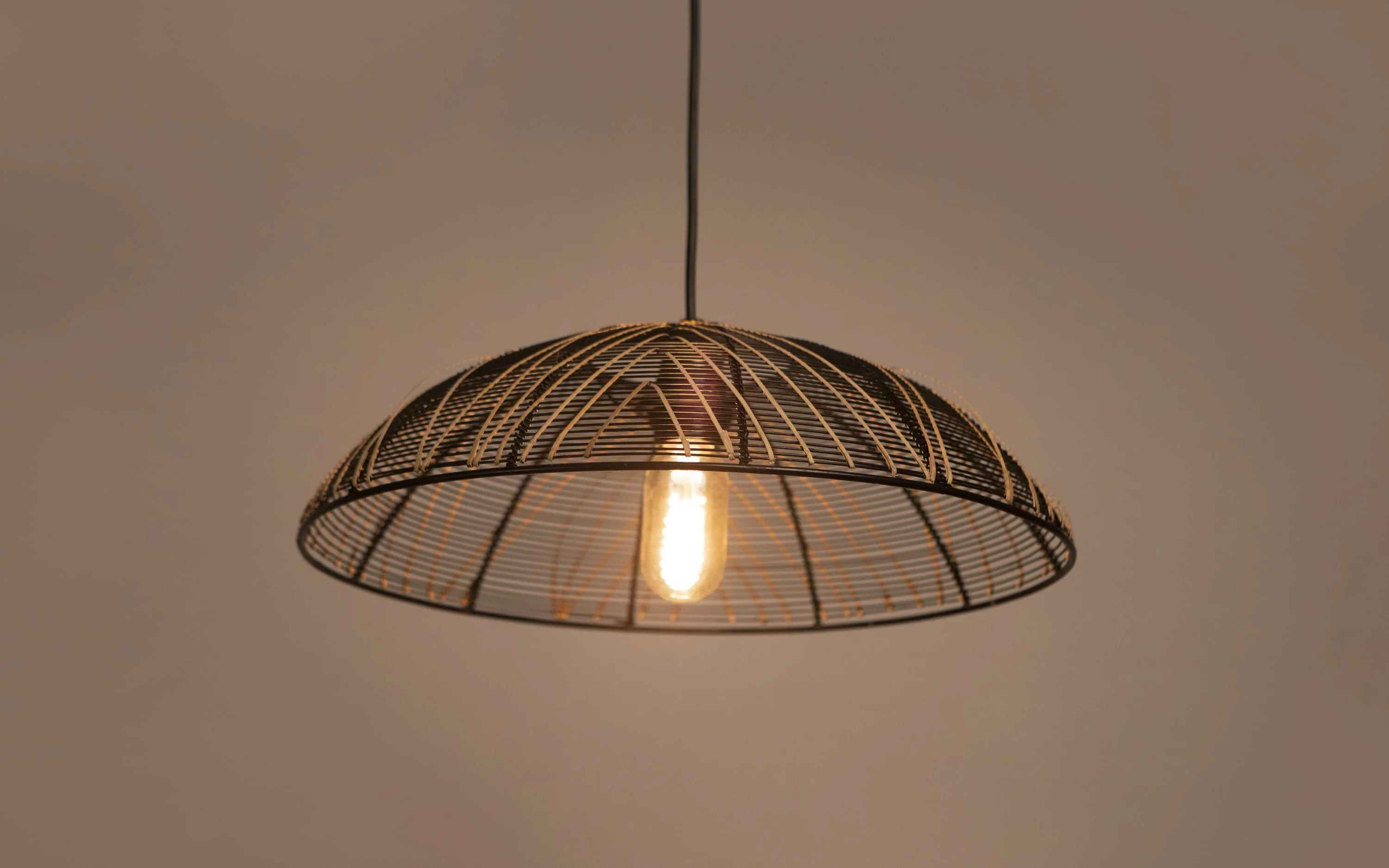 Zulu Triangle Weave Hanging Lamp