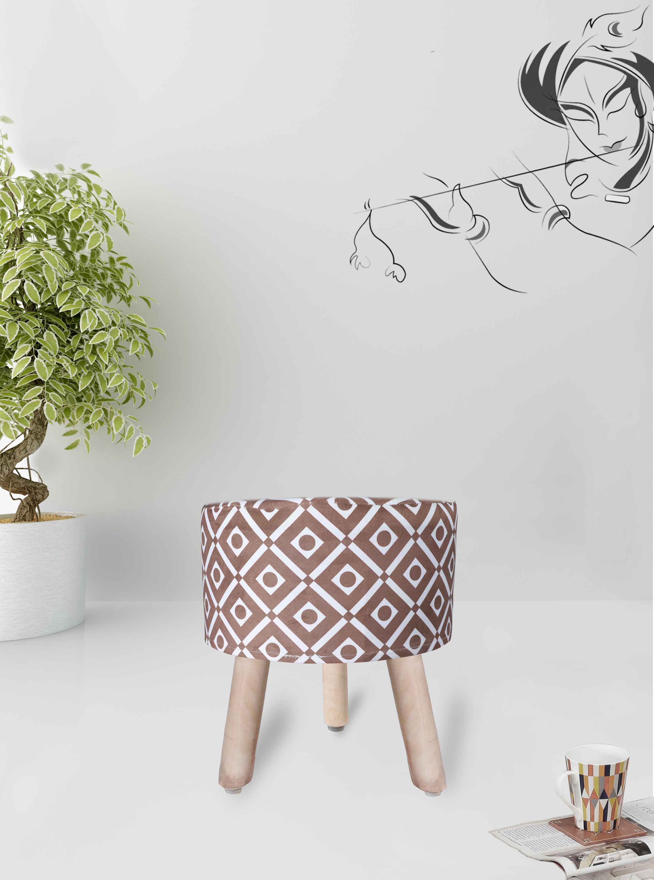 Patterned Paragon Ottomans 10